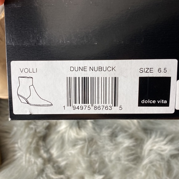 Volli - Dolce Vita Size 6.5 Color Tan Leather Pointed Toe Ankle Boot - Picture 8 of 8